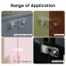 EUDEMON Childproof Transparent Refrigerator Lock, Baby Safety French Fridge Door Lock, Freezer Lock, Invisible Cupboard Lock