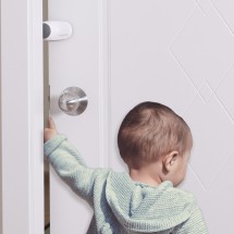 EUDEMON  Adjustable Door Guard Door Stop, Finger Pinch Guard,Revolving Door Stopper for Child Proofing, Pet Door Stopper,Easy to Install and Use 